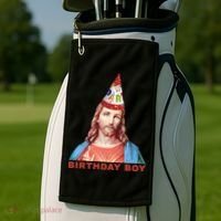 Jesus Birthday Boy Golf Towel thumb 2