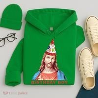Jesus Birthday Boy Hoodie thumb 4