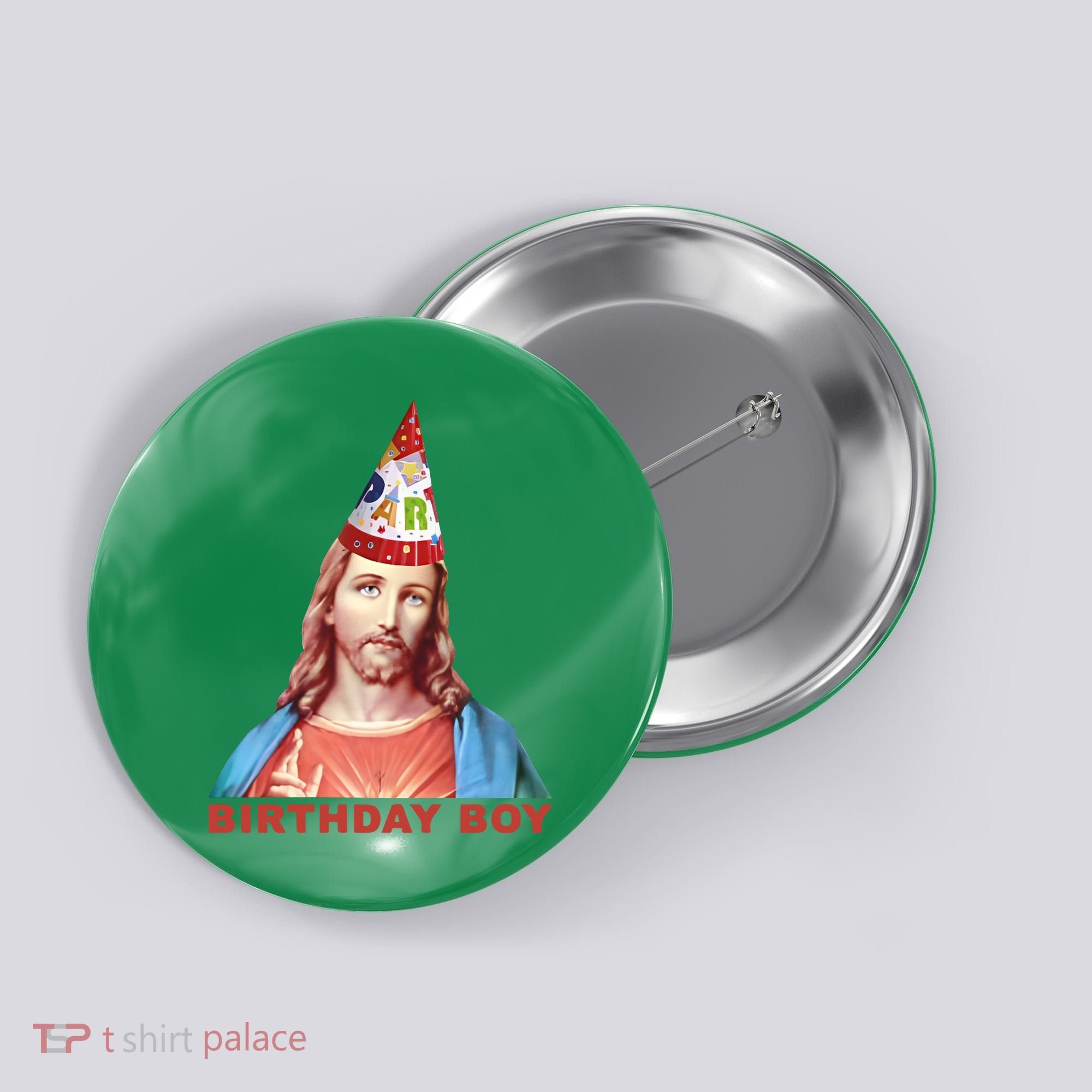 Jesus Birthday Boy Button