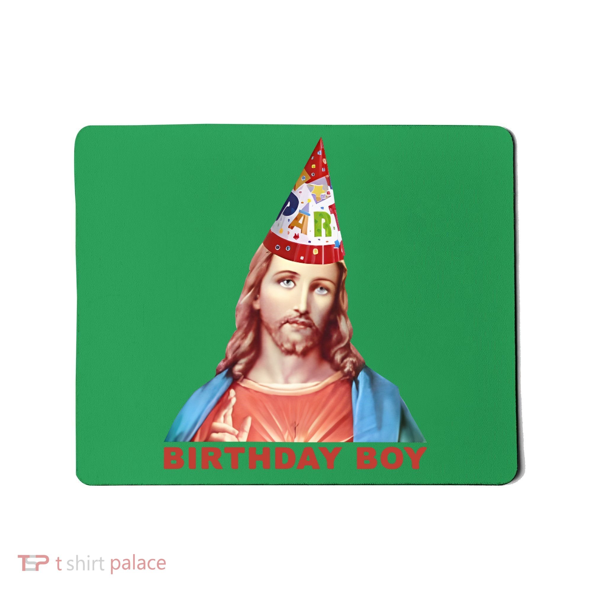 Jesus Birthday Boy Mousepad