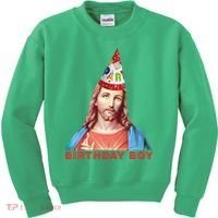 Jesus Birthday Boy Kids Sweatshirt thumb 0