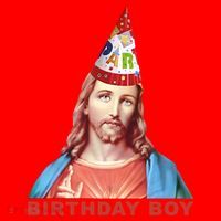 Jesus Birthday Boy Santa Hat thumb 1