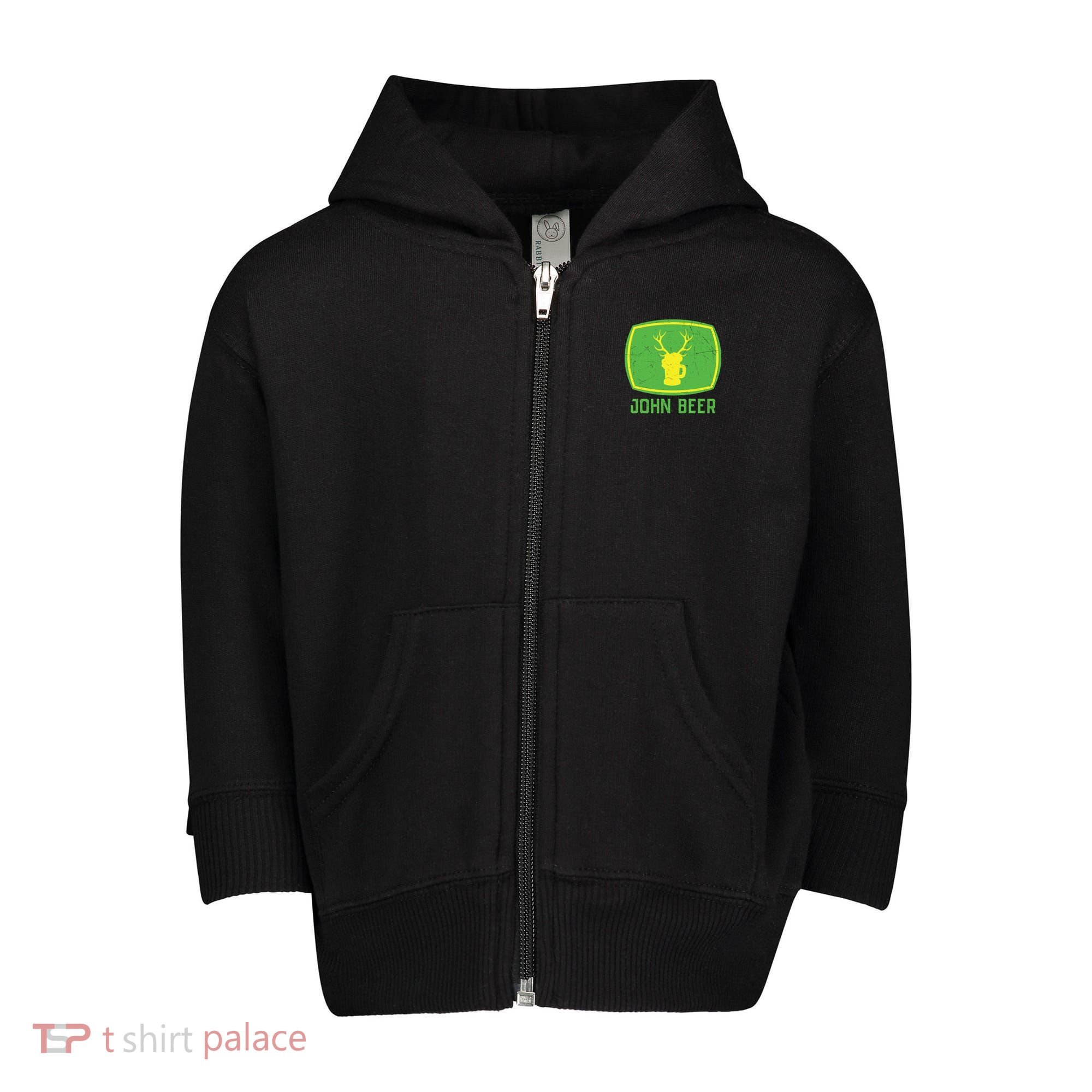 John Beer Beer Gift Beer Lover Toddler Zip Fleece Hoodie
