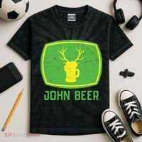 John Beer Beer Gift Beer Lover Kids Tie-Dye T-Shirt thumb 2