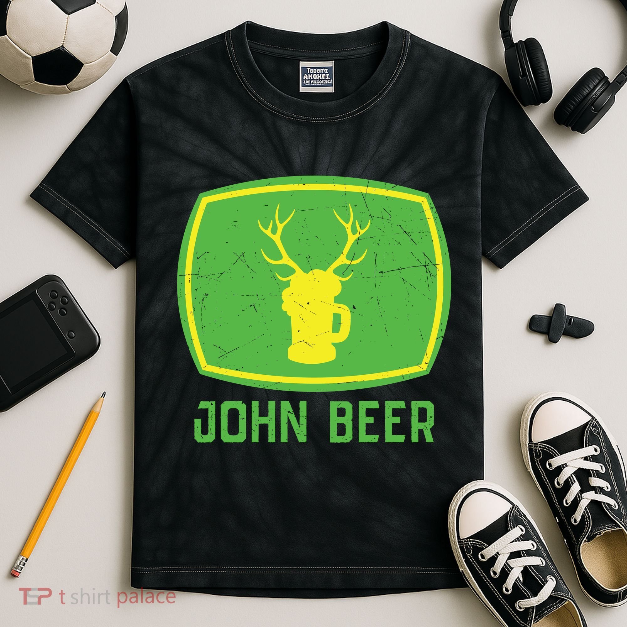 John Beer Beer Gift Beer Lover Kids Tie-Dye T-Shirt