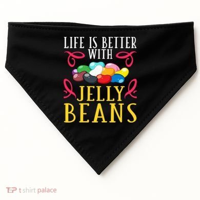 Jelly Bean Candy Beans Vegan Flavors Gift USA-Made Doggie Bandana