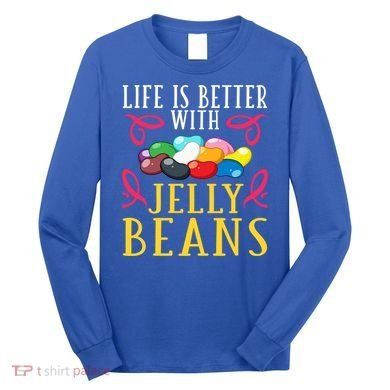 Jelly Bean Candy Beans Vegan Flavors Gift Long Sleeve Shirt