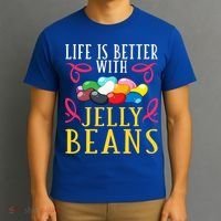 Jelly Bean Candy Beans Vegan Flavors Gift T-Shirt thumb 3