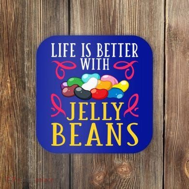 Jelly Bean Candy Beans Vegan Flavors Gift Coaster