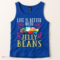 Jelly Bean Candy Beans Vegan Flavors Gift Tank Top thumb 2