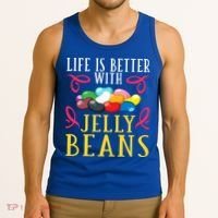 Jelly Bean Candy Beans Vegan Flavors Gift Tank Top thumb 3
