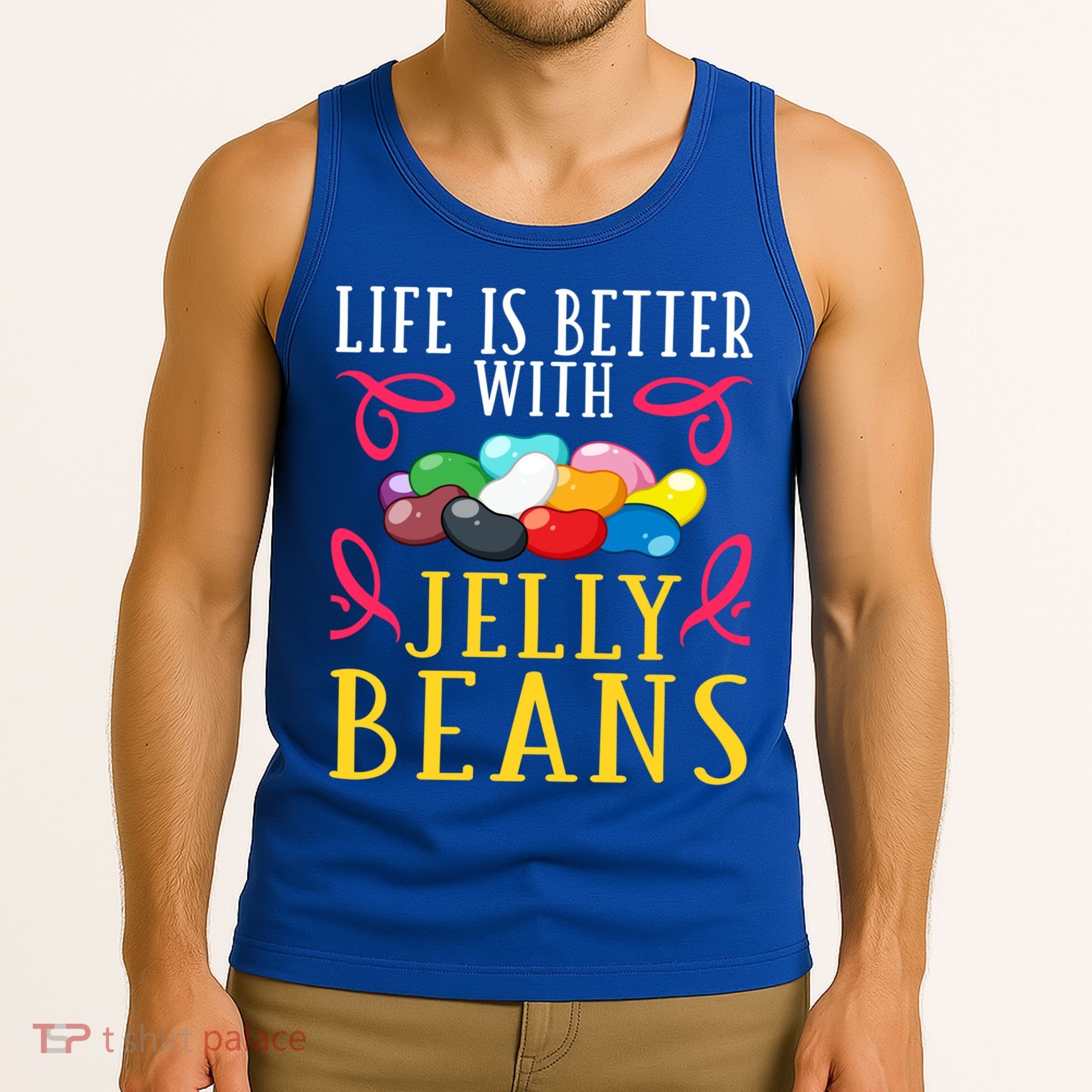Jelly Bean Candy Beans Vegan Flavors Gift Tank Top