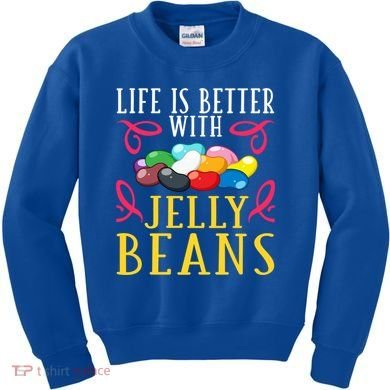 Jelly Bean Candy Beans Vegan Flavors Gift Kids Sweatshirt