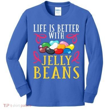 Jelly Bean Candy Beans Vegan Flavors Gift Kids Long Sleeve Shirt