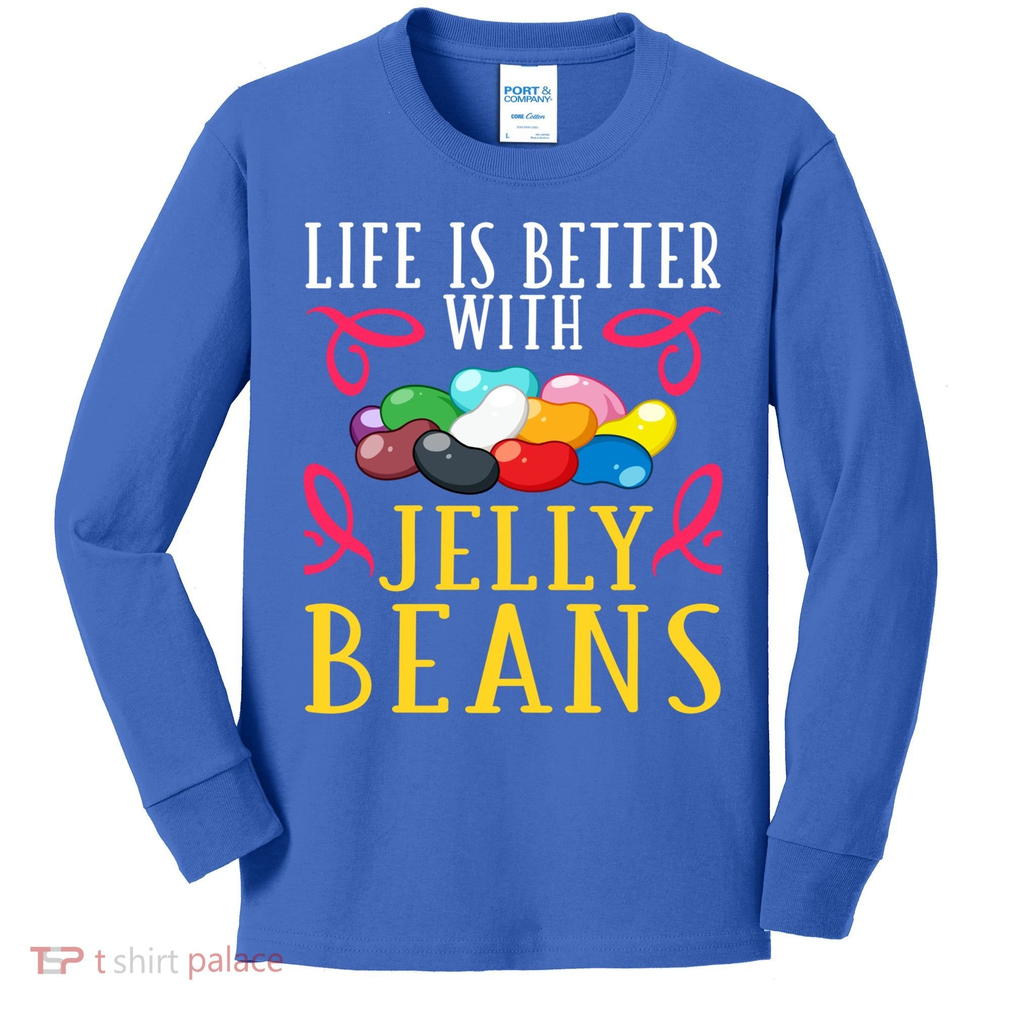 Jelly Bean Candy Beans Vegan Flavors Gift Kids Long Sleeve Shirt