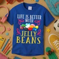Jelly Bean Candy Beans Vegan Flavors Gift Kids T-Shirt thumb 3