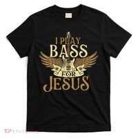 Jesus Bassist Christian Bass Player Bass Guitar T-Shirt thumb 0