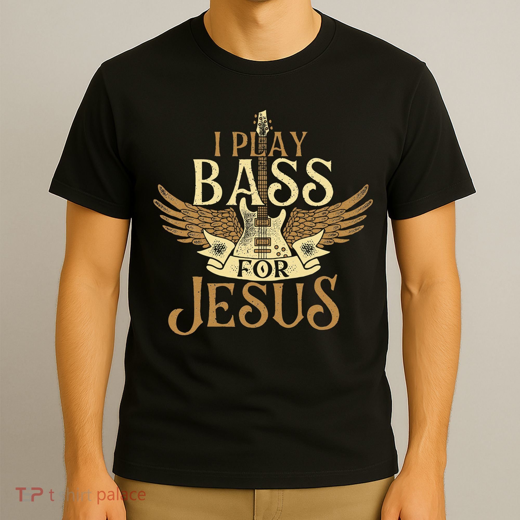 Jesus Bassist Christian Bass Player Bass Guitar T-Shirt