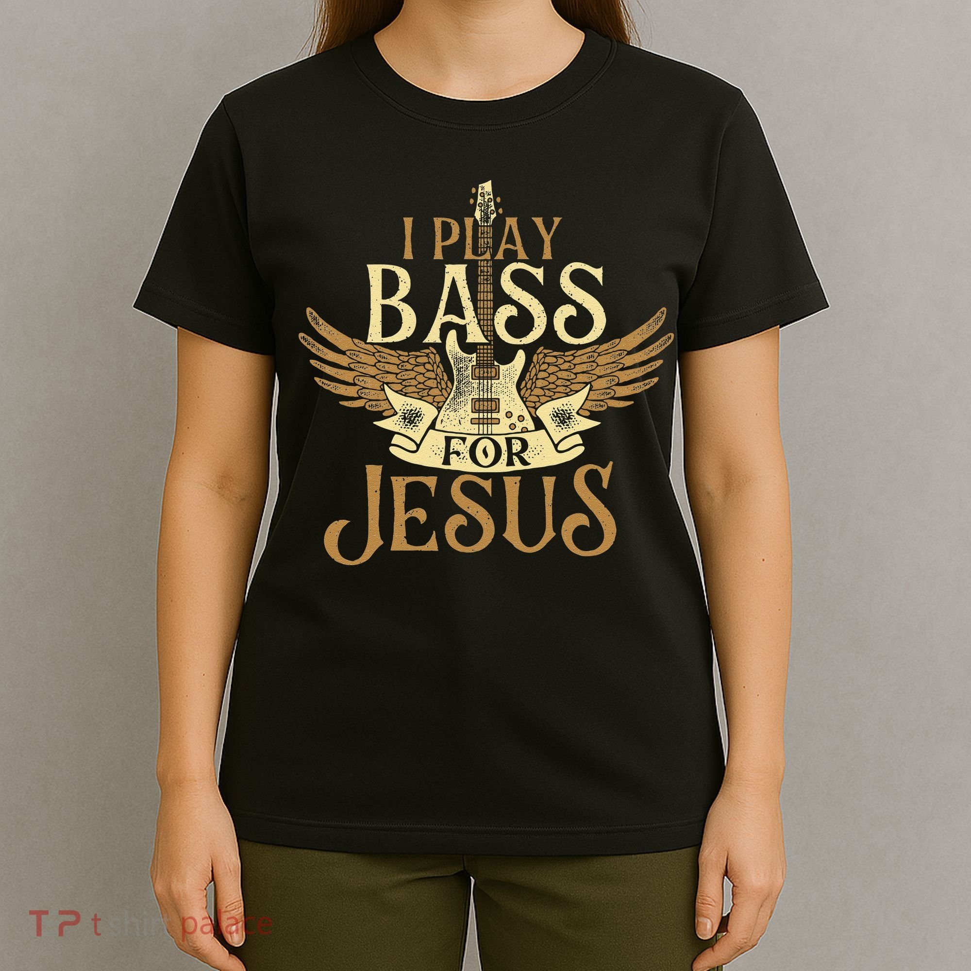 Jesus Bassist Christian Bass Player Bass Guitar T-Shirt