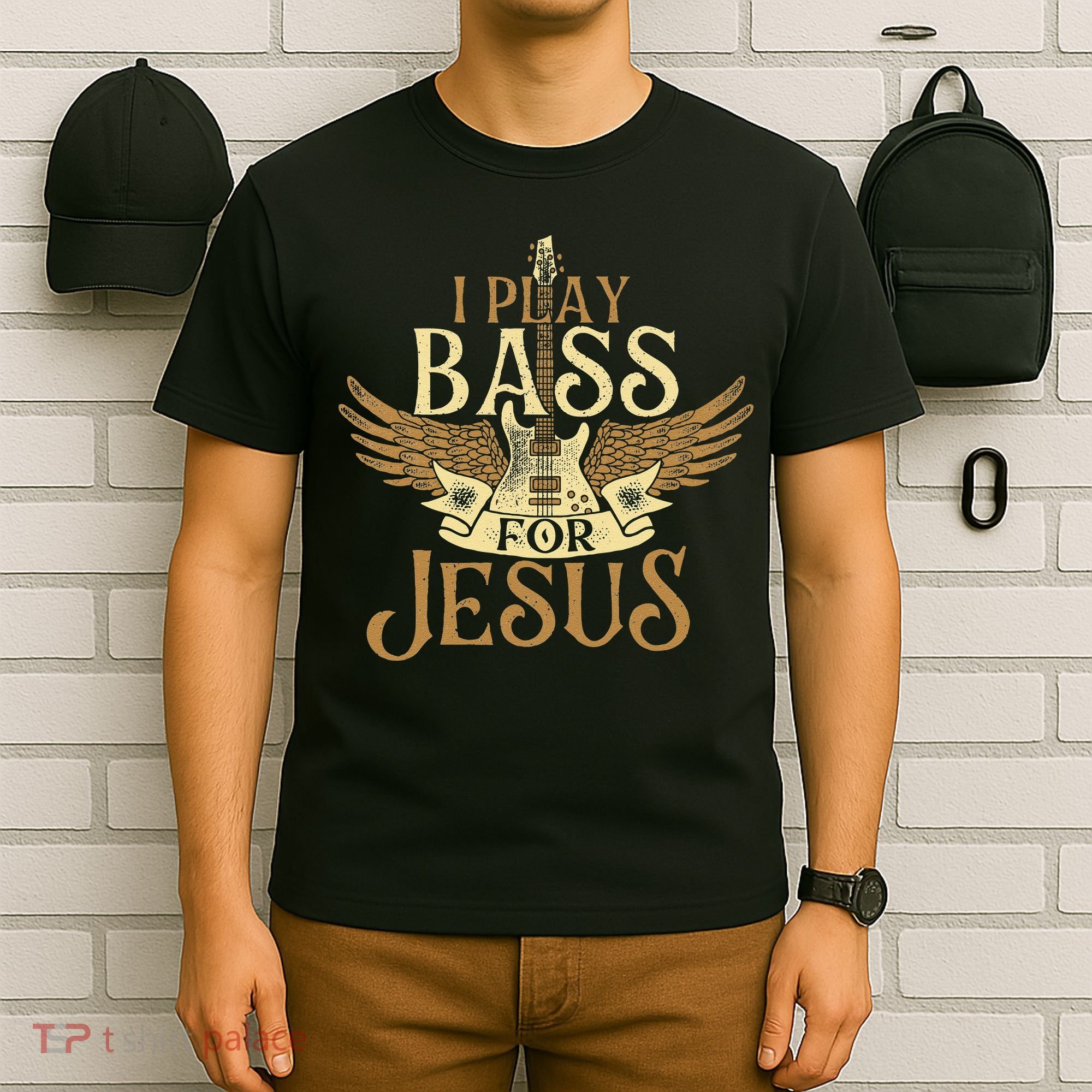 Jesus Bassist Christian Bass Player Bass Guitar T-Shirt