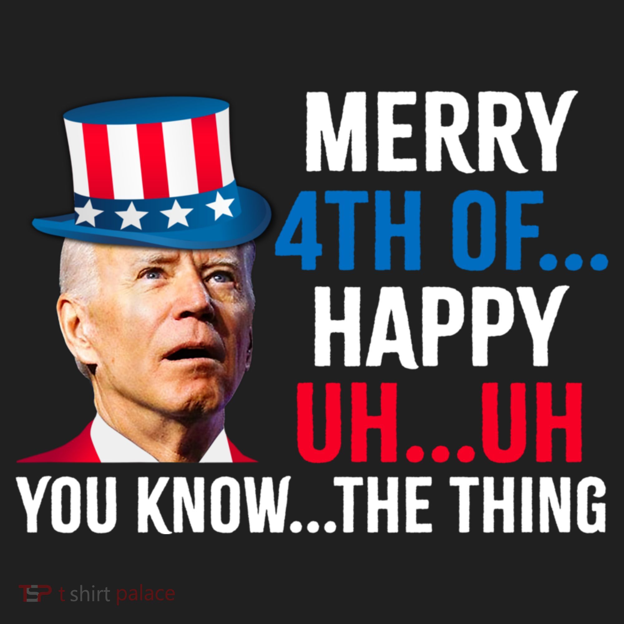 Joe Biden Confused Merry Happy Funny 4th Of July Adult Drive Performance Visor
