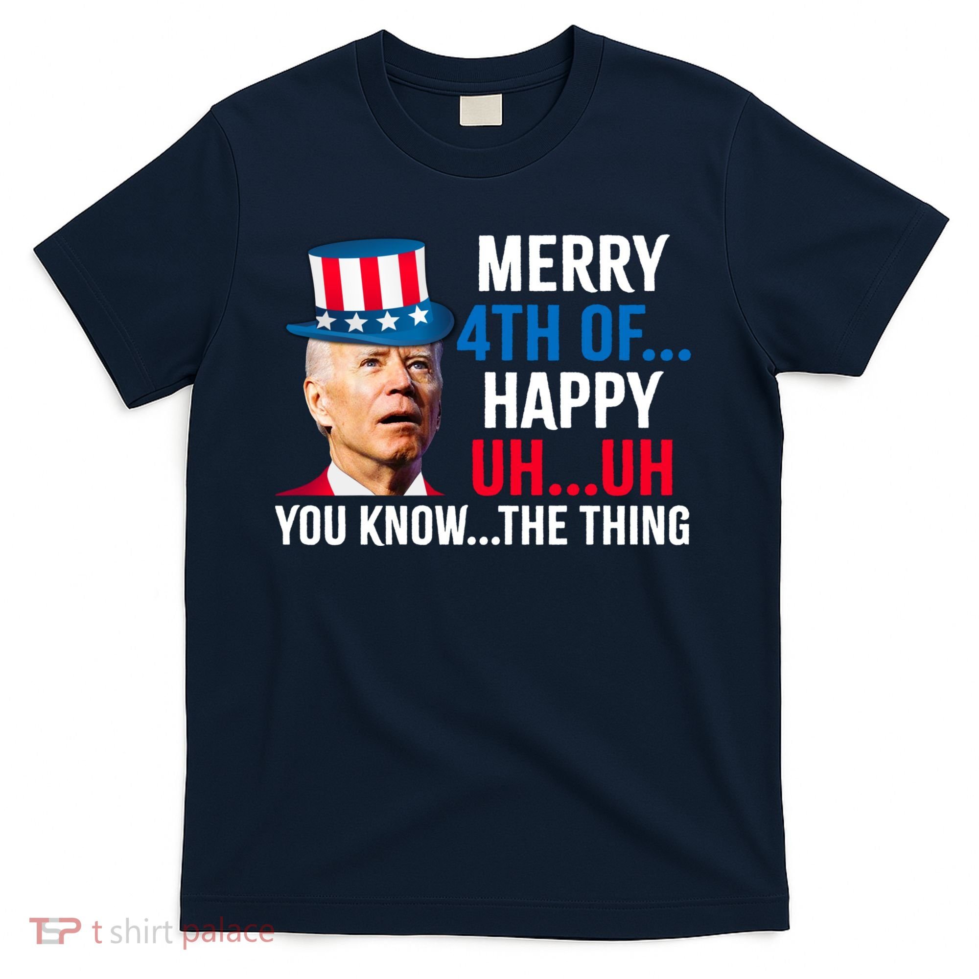 Joe Biden Confused Merry Happy Funny 4th Of July T-Shirt