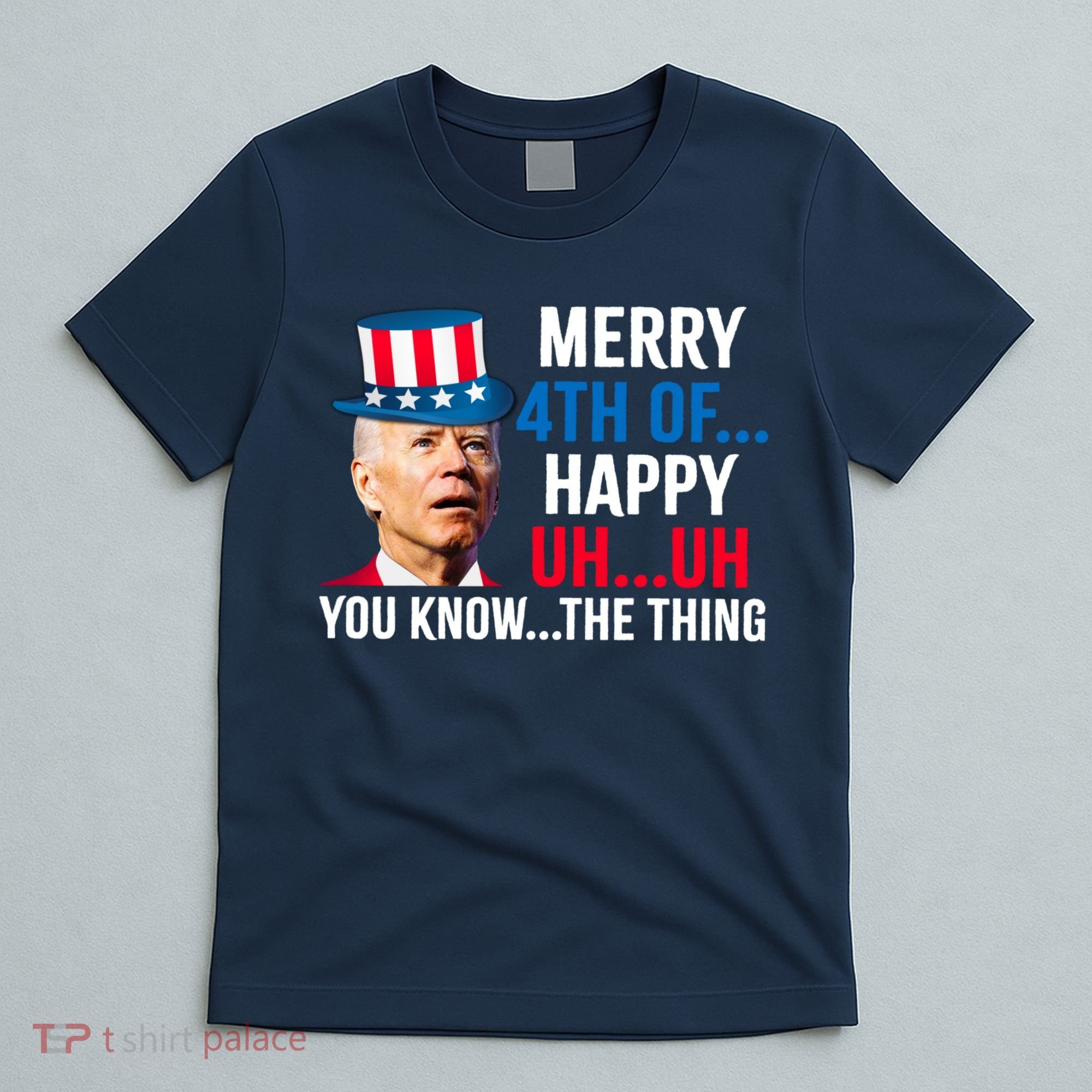 Joe Biden Confused Merry Happy Funny 4th Of July T-Shirt