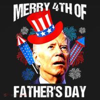 Joe Biden Confused Merry 4th Of Fathers Day Fourth Of July Women's Hoodie thumb 2