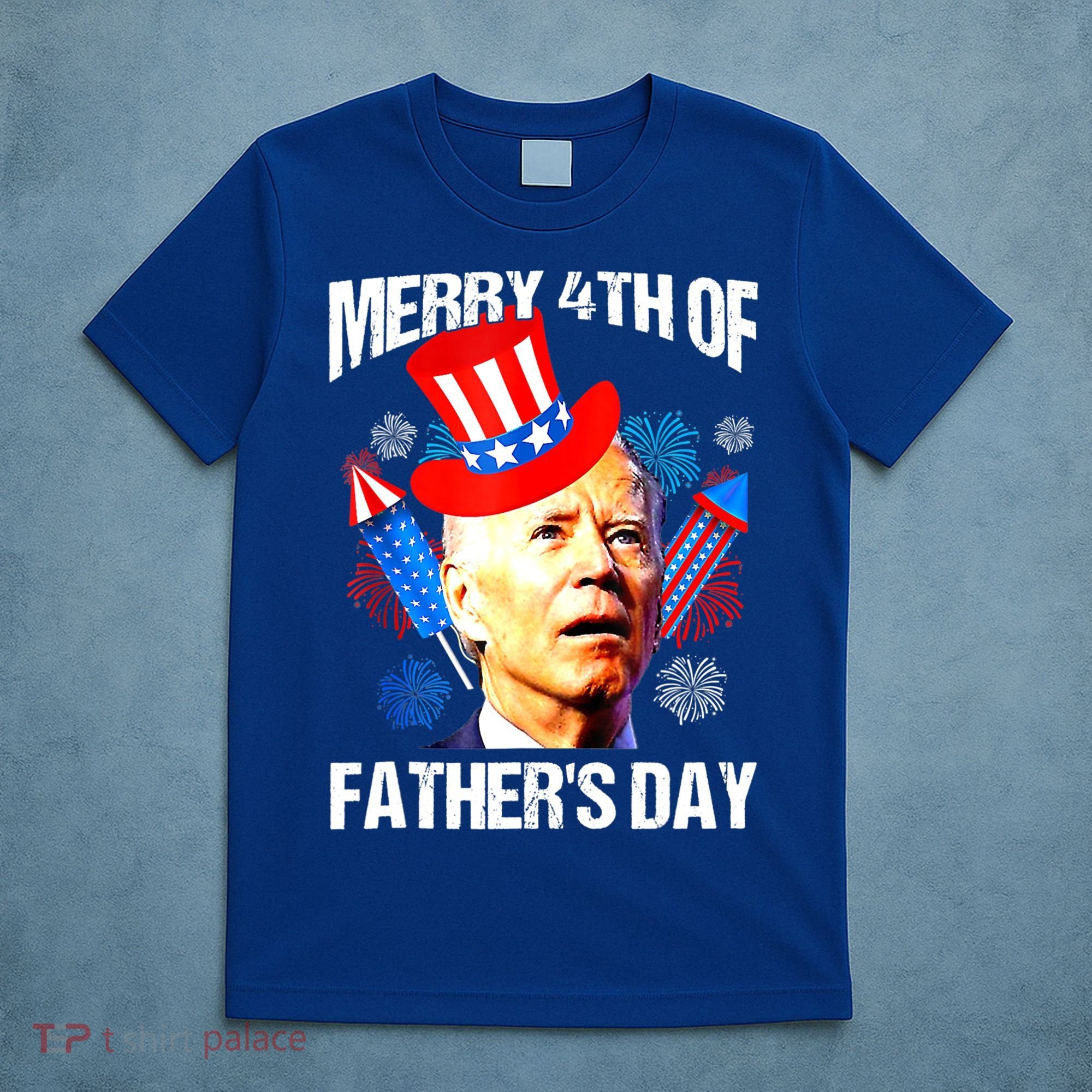 Joe Biden Confused Merry 4th Of Fathers Day Fourth Of July T-Shirt