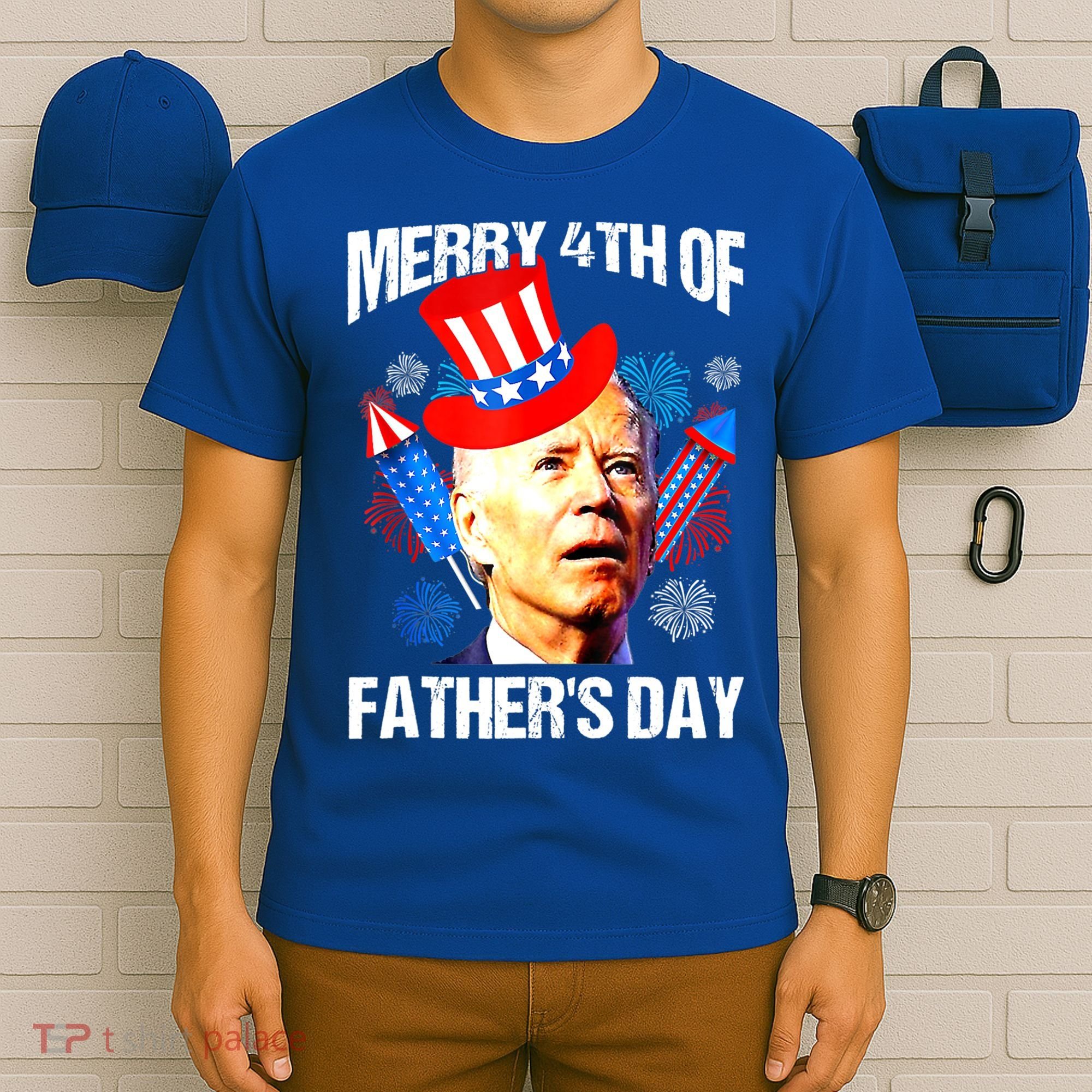 Joe Biden Confused Merry 4th Of Fathers Day Fourth Of July T-Shirt