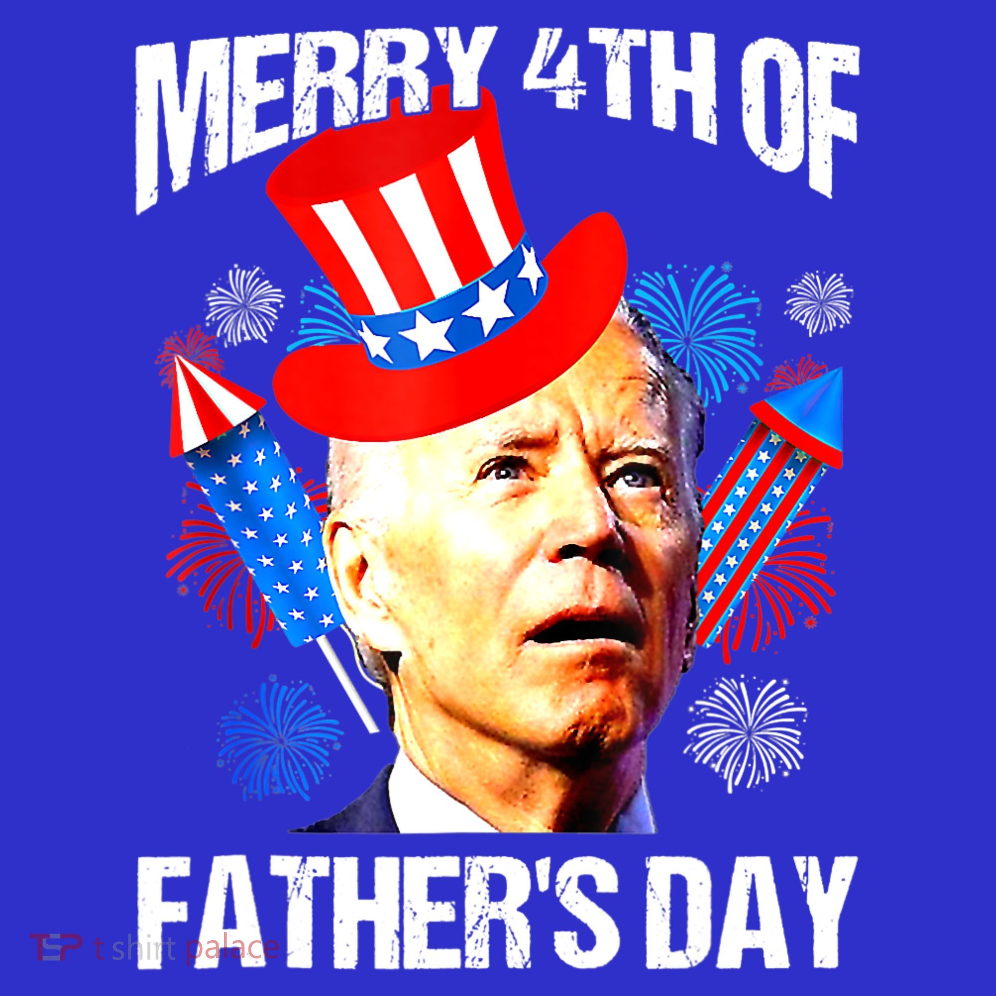 Joe Biden Confused Merry 4th Of Fathers Day Fourth Of July T-Shirt