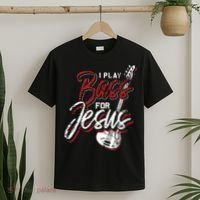 Jesus Bassist Christian Bass Player Bass Guitar T-Shirt thumb 2