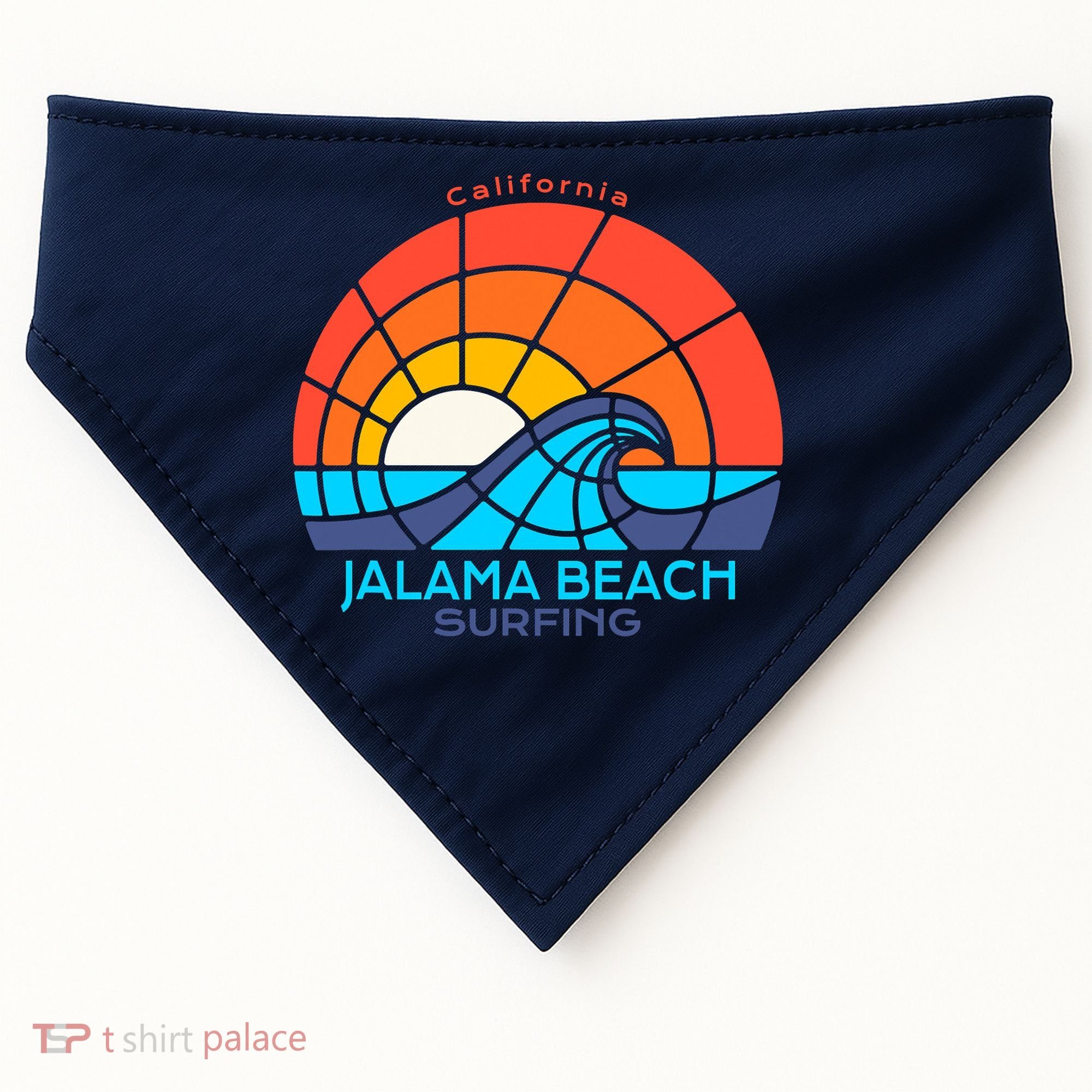 Jalama Beach California Surfing Beach USA-Made Doggie Bandana