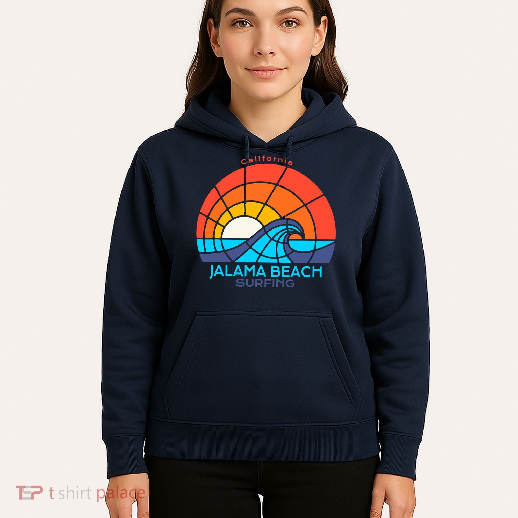 Jalama Beach California Surfing Beach Hoodie