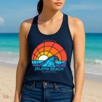 Jalama Beach California Surfing Beach Women's Tank Top thumb 2