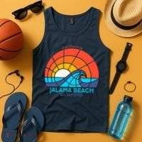 Jalama Beach California Surfing Beach Tank Top thumb 4
