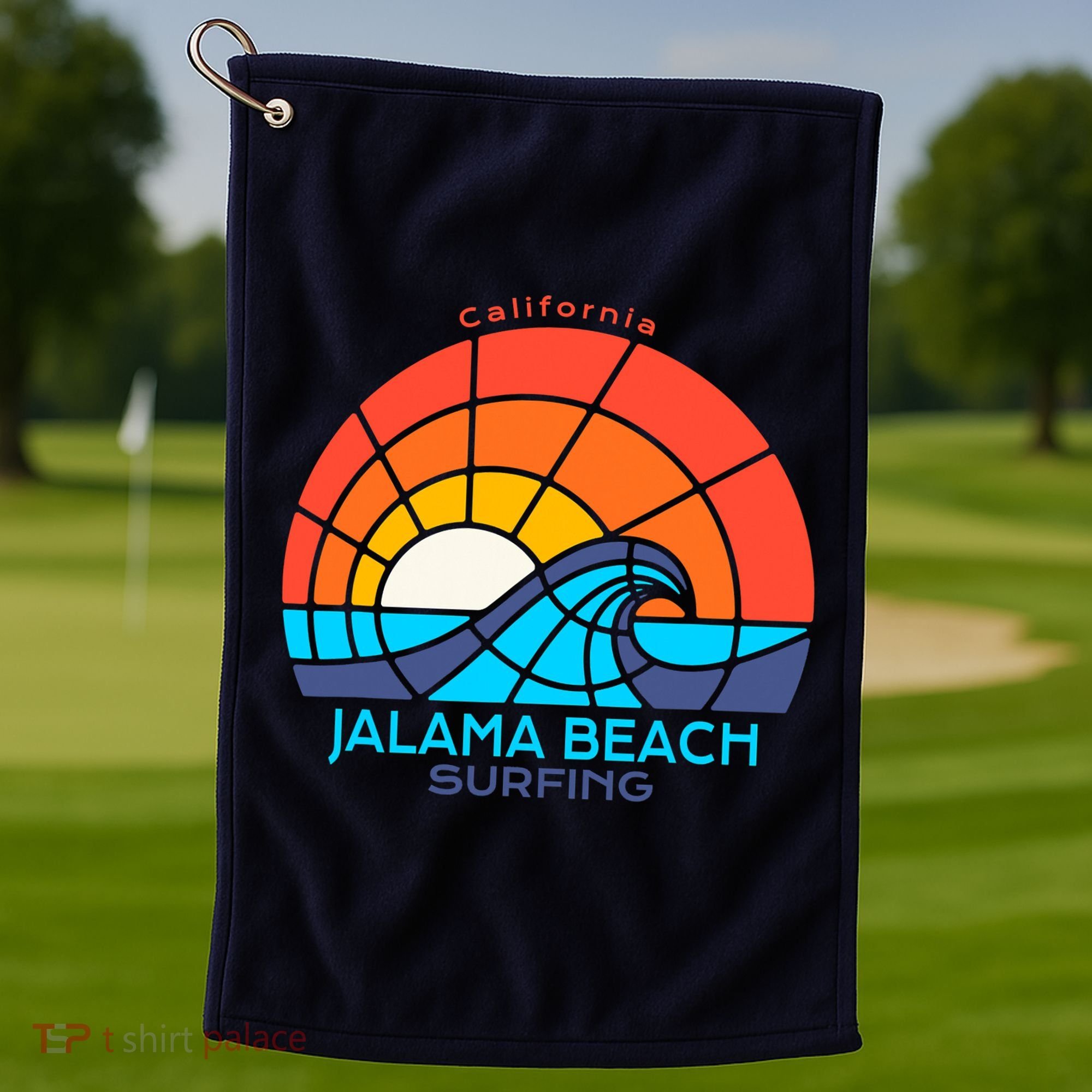 Jalama Beach California Surfing Beach Golf Towel