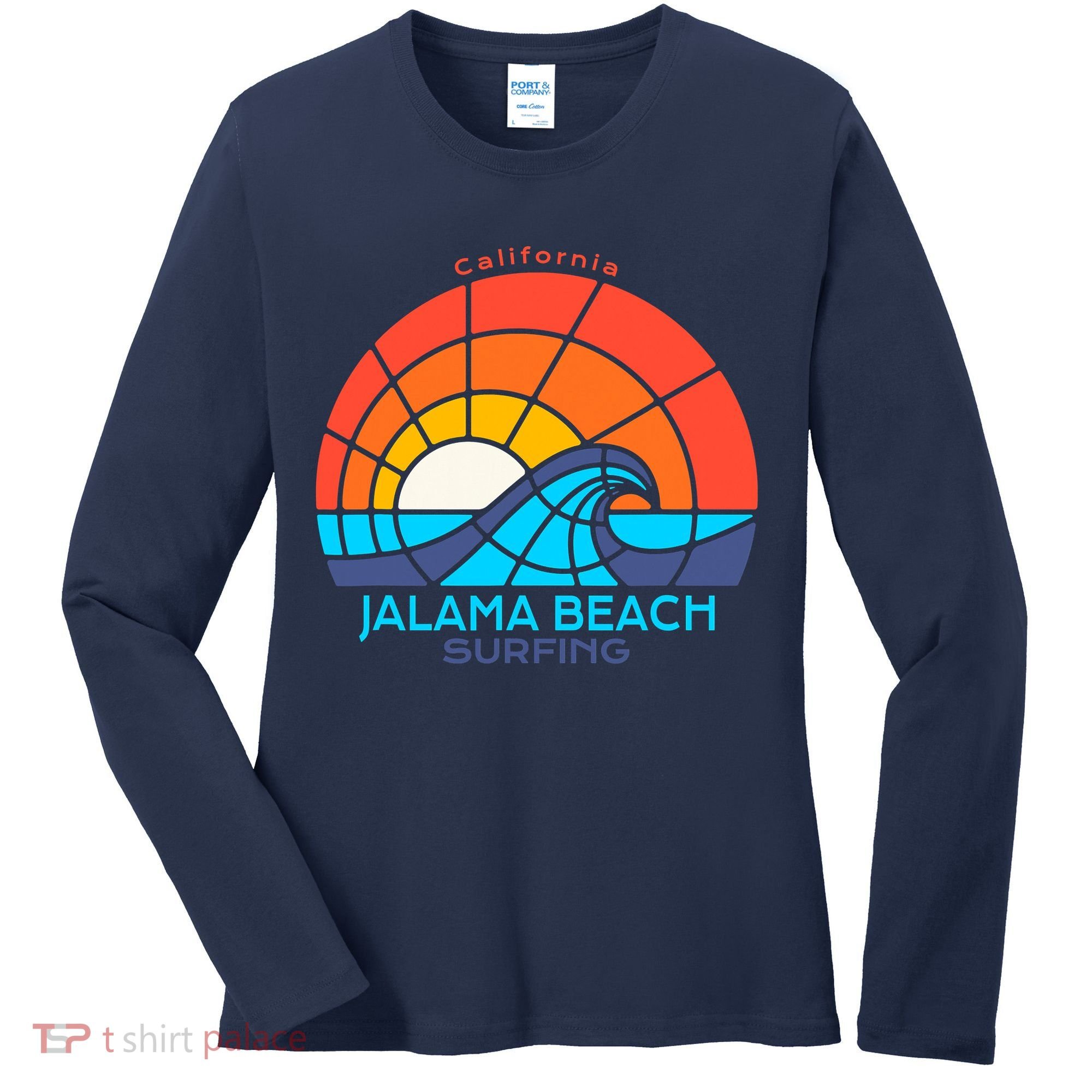 Jalama Beach California Surfing Beach Women's Long Sleeve Shirt