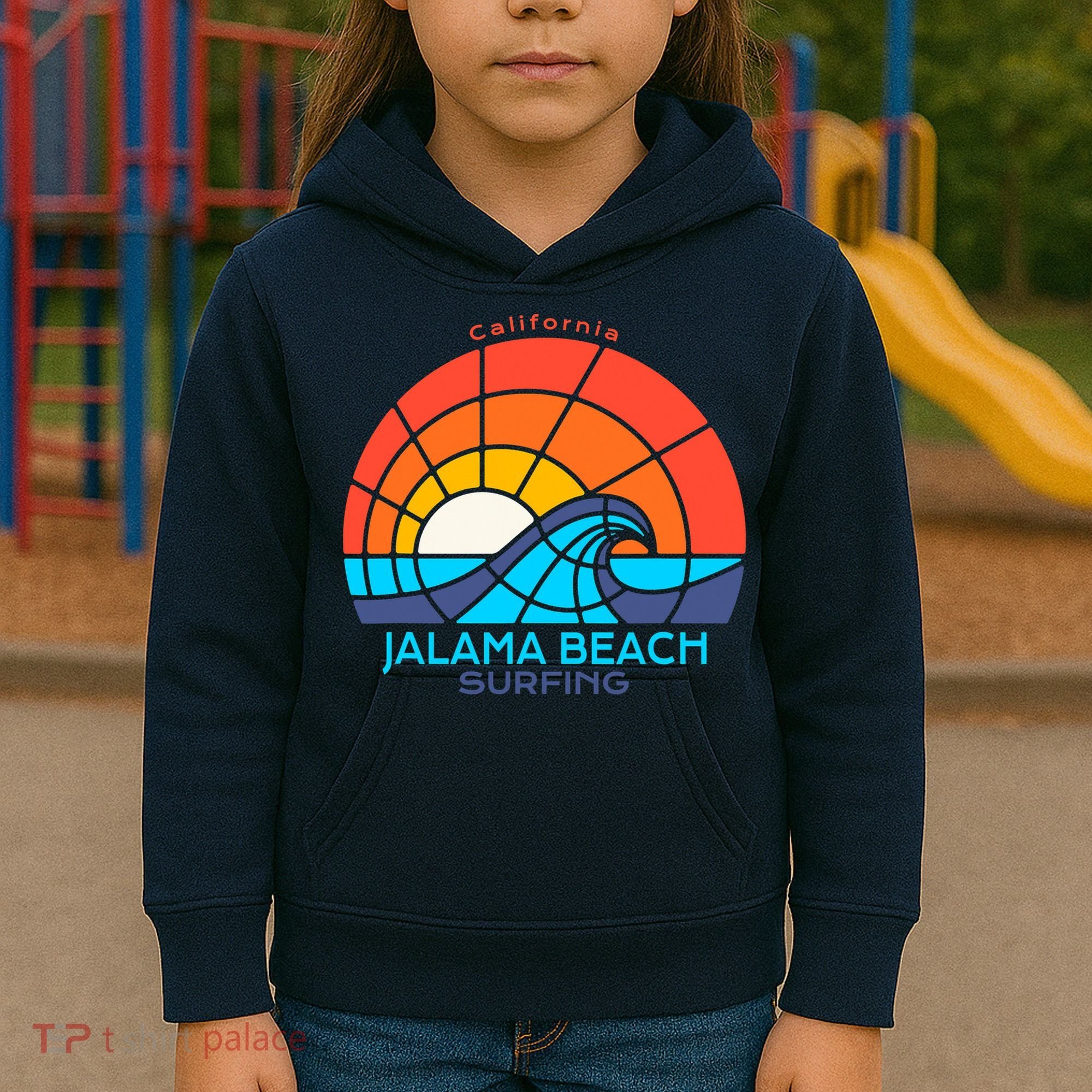 Jalama Beach California Surfing Beach Kids Hoodie