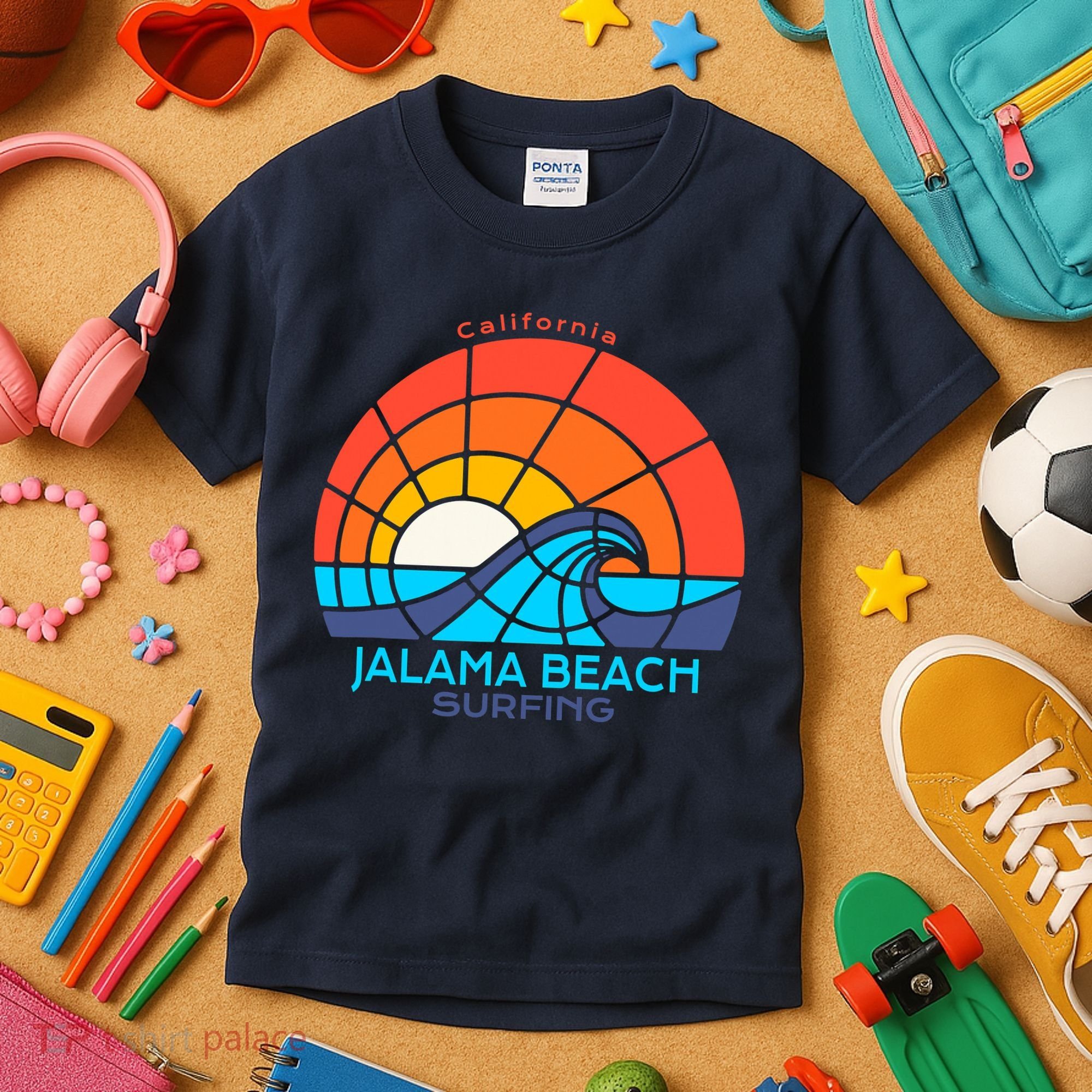 Jalama Beach California Surfing Beach Kids T-Shirt