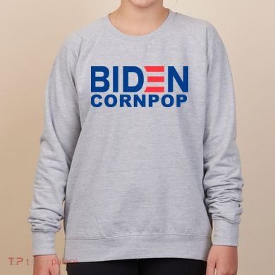 Joe Biden Corn Pop Funny Women's Sweatshirt