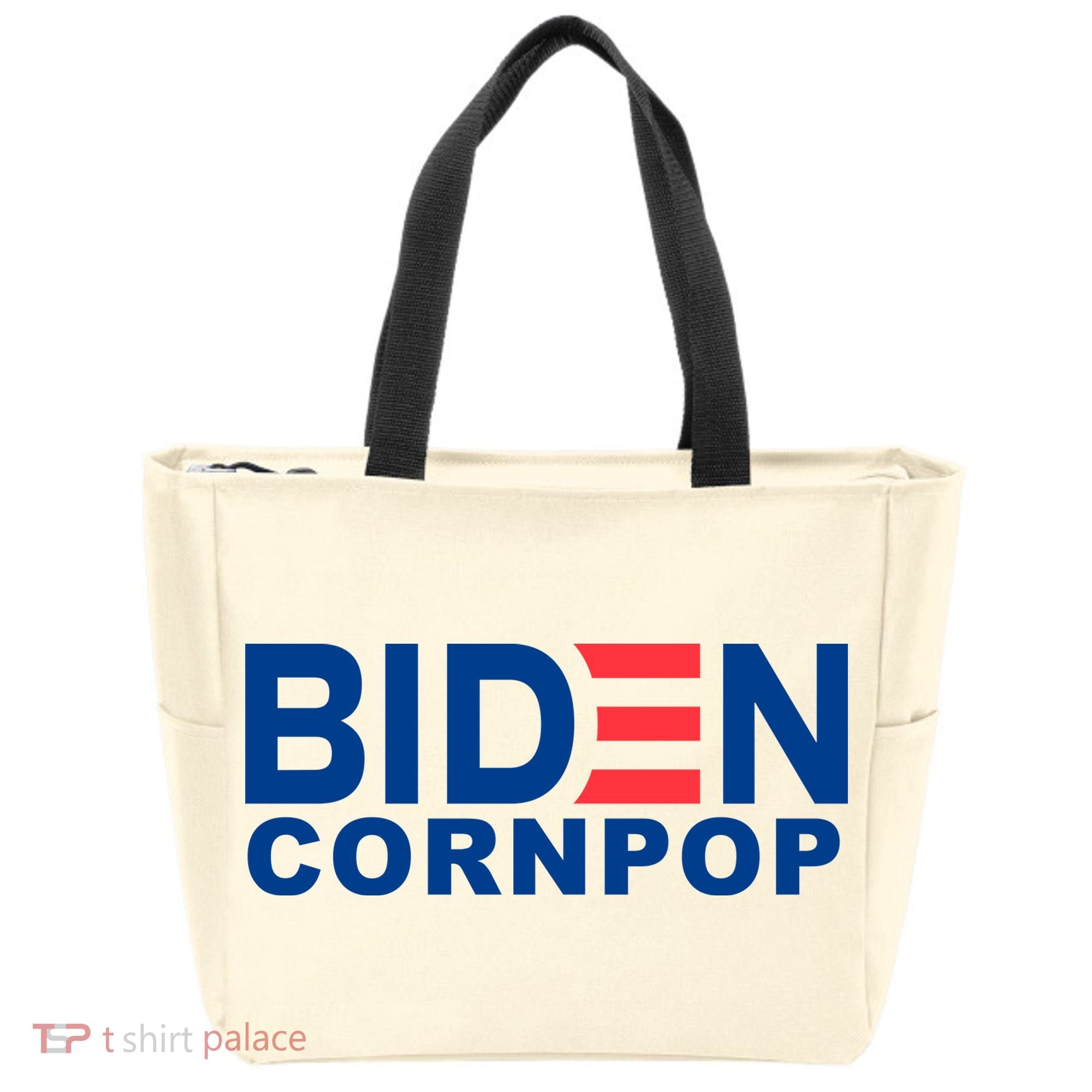 Joe Biden Corn Pop Funny Tote Bag