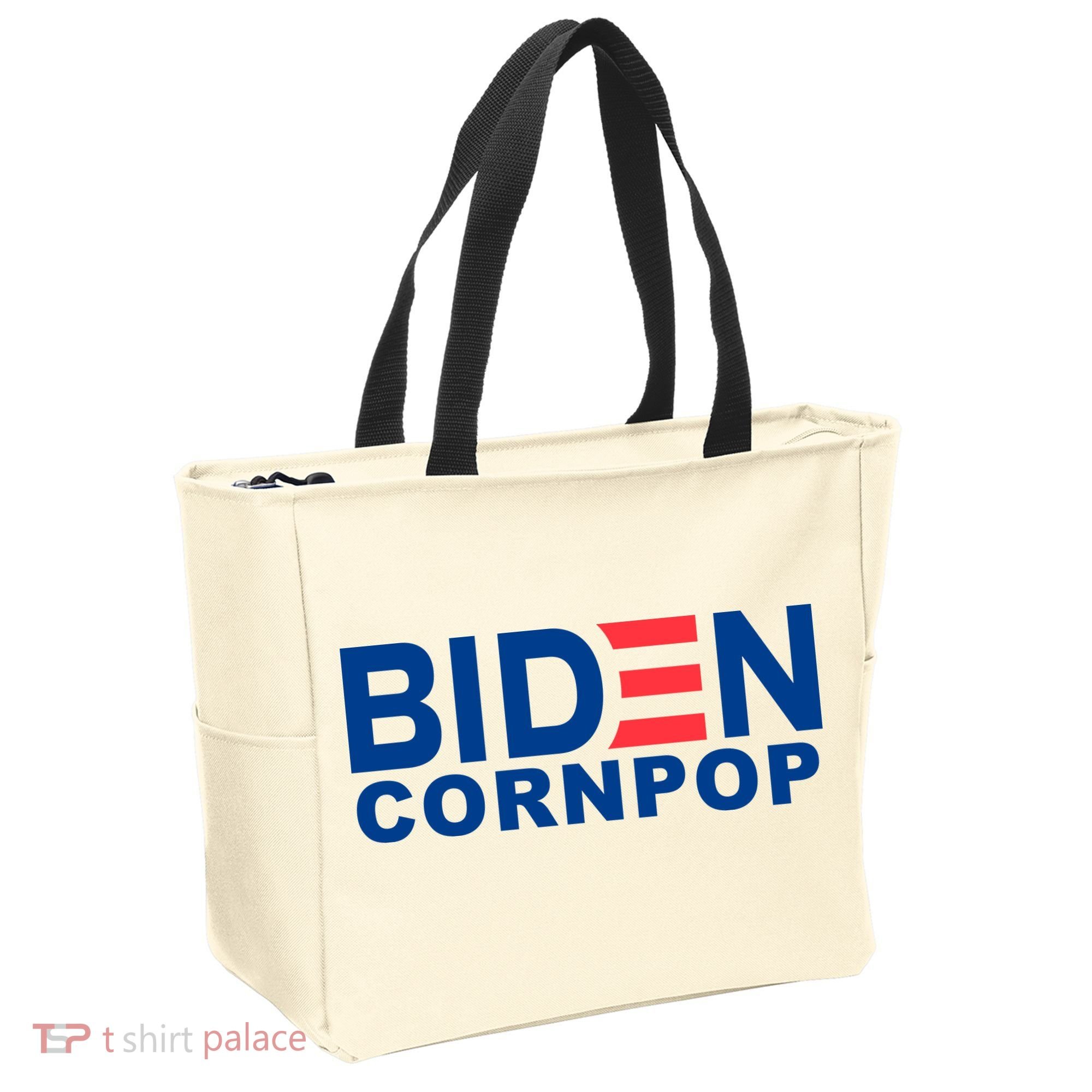Joe Biden Corn Pop Funny Tote Bag
