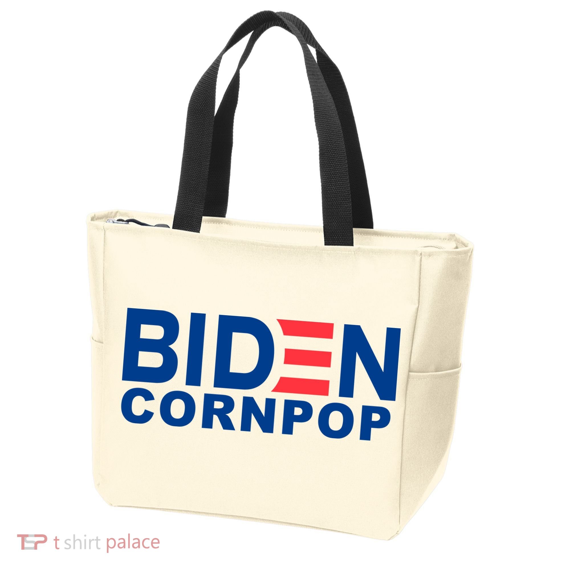 Joe Biden Corn Pop Funny Tote Bag