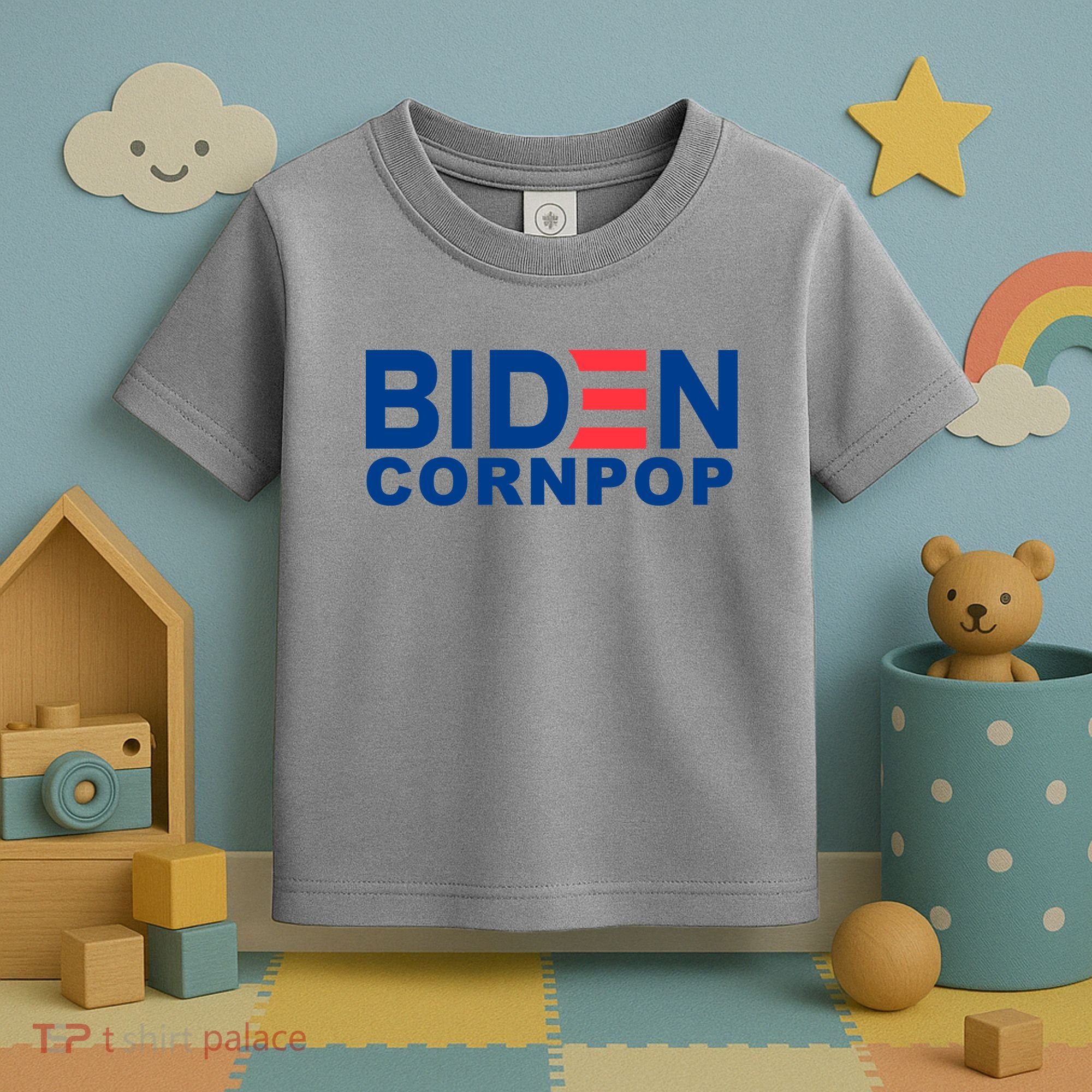 Joe Biden Corn Pop Funny Toddler T-Shirt