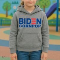 Joe Biden Corn Pop Funny Kids Hoodie thumb 3