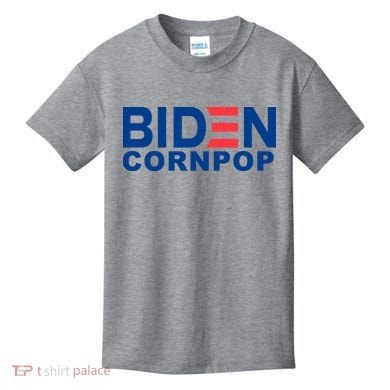Joe Biden Corn Pop Funny Kids T-Shirt