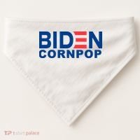 Joe Biden Corn Pop Funny USA-Made Doggie Bandana thumb 0