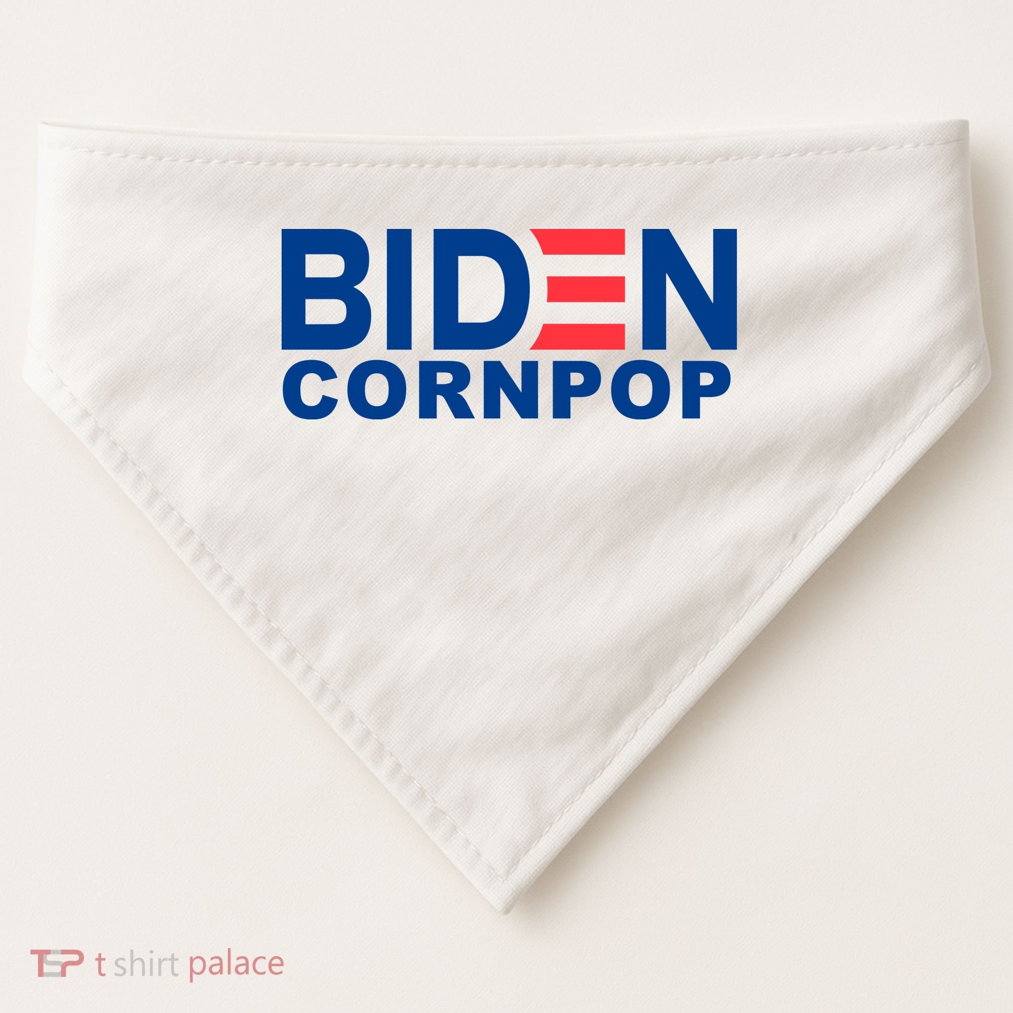 Joe Biden Corn Pop Funny USA-Made Doggie Bandana