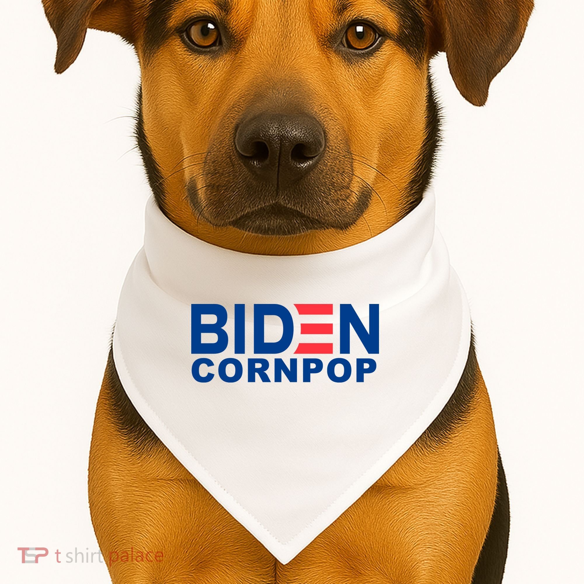 Joe Biden Corn Pop Funny USA-Made Doggie Bandana